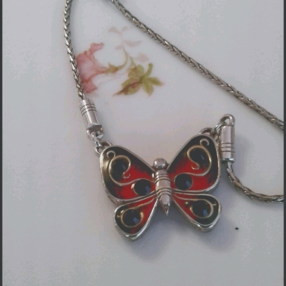 Brighton RARE retired Papillion necklace - Picture 4 of 6